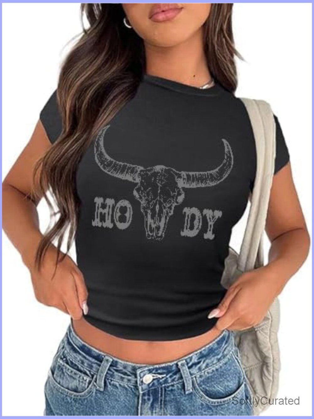 Crop Cowgirl Graphic Tee Y2K Western Shirt Country Concert Outfit
